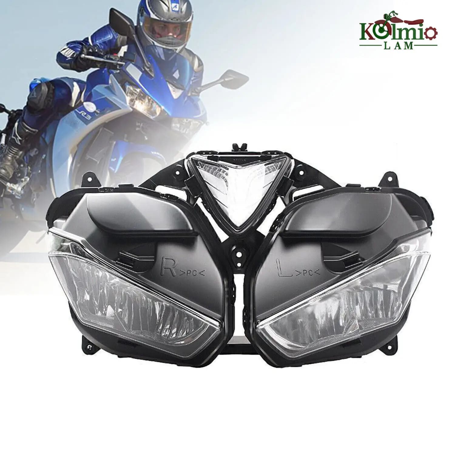 Misura Per Il 2013 - 2018 Yamaha YZF-R25 YZF-R3 Faro Del Motociclo Faro di Montaggio YZF R25 R3 2014 2015 2016 2017 Faro