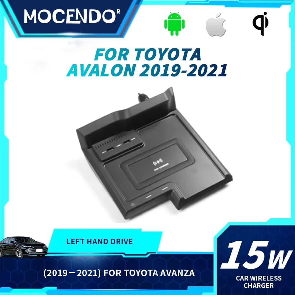 Caricatore Wireless per Auto Toyota Avalon 2019-2021, Piastra di Ricarica Rapida per Cellulare, Accessori per Modifica Interni Auto