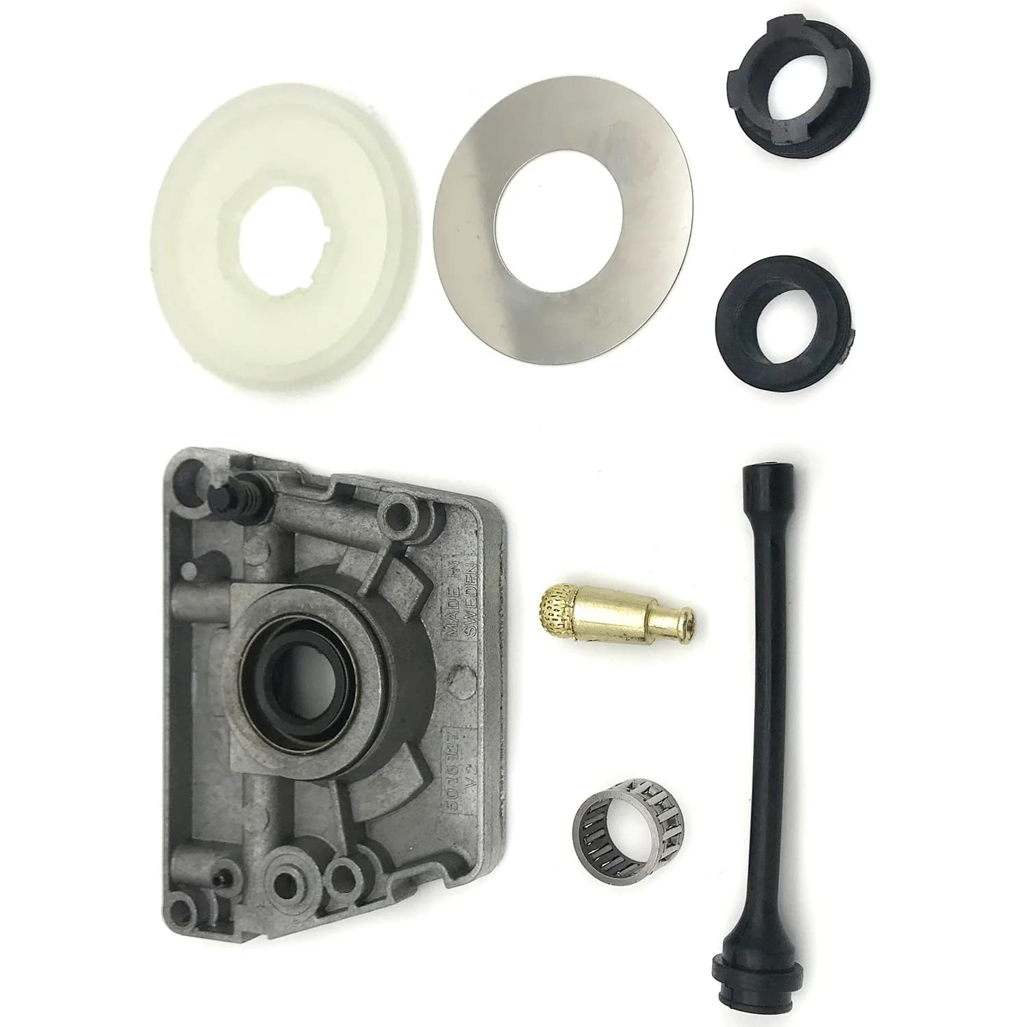 ABSJ-Oil Pump Worm Gear Dust Washer Hose Filter Kit Fit For 61 66 266 268 272 XP 266XP 268XP 272XP Chainsaw Parts