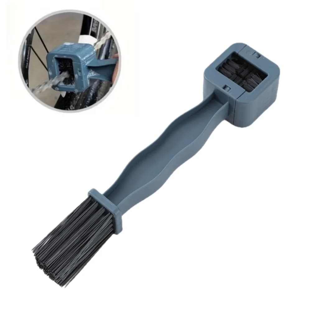 Pro Bicycle Chain Cleaning Brush - 3 Side Bicycle Gear Cleaning Tool for MTB, Road Bike and Hybrid - Efficient Transmission Maintenance