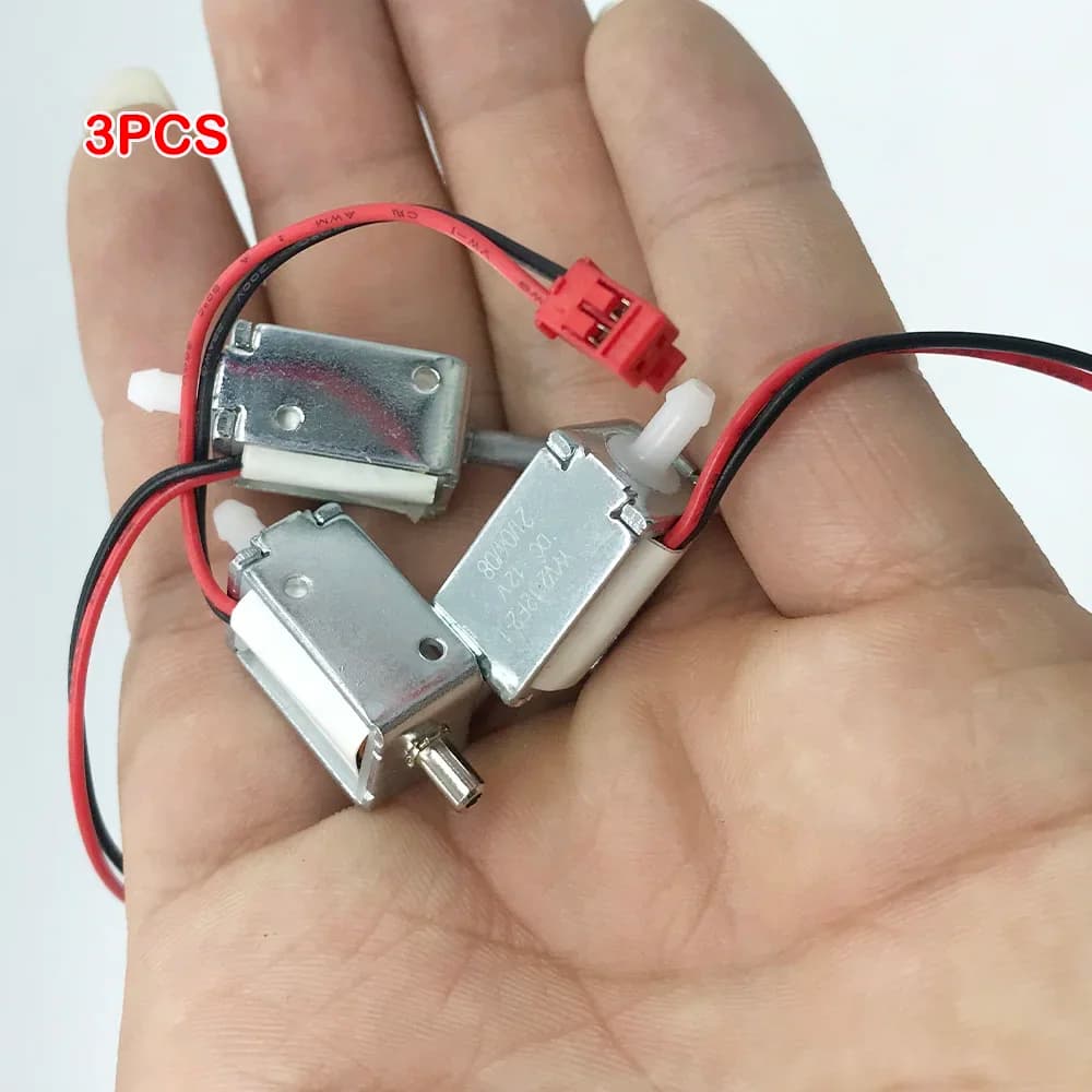 3PCS Mini Electric Solenoid DC12V Air Valve N/C Normally Closed Air Electric Switch Small Electric Venting Valve 10*12*20MM