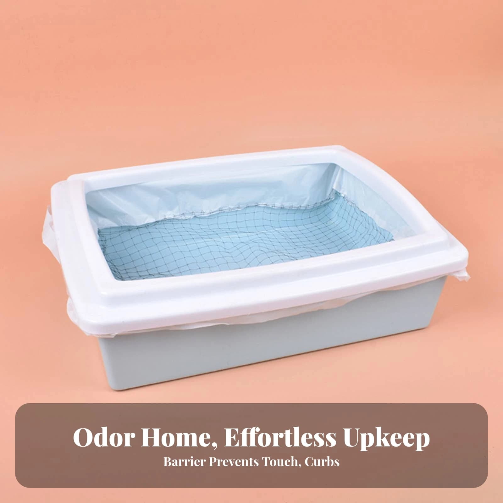 Cat Litter Liner and Sifter Bag Kit Leak-Proof Mesh Cat Litter Bags Pet Supplies Scratch-Resistant Heavy-Duty for Apartments