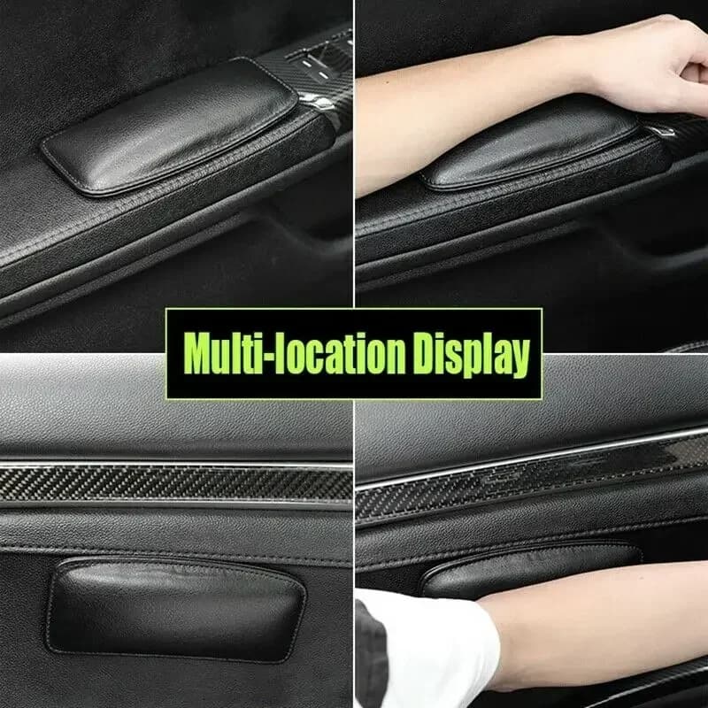 1Piece Universal Car Leather Leg Cushion Knee Pad Pillow Thigh Support Seat Door Armrest Leg Pad For Bmw Car Interior Decor
