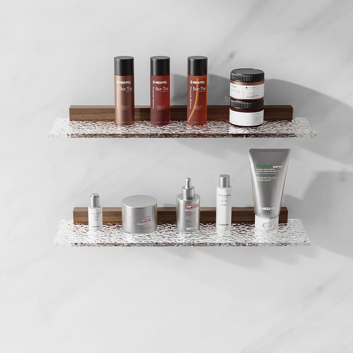 Acrylic board storage shlef Bathroom transparent storage shleff No need to drill holes shower shelf organizer household items