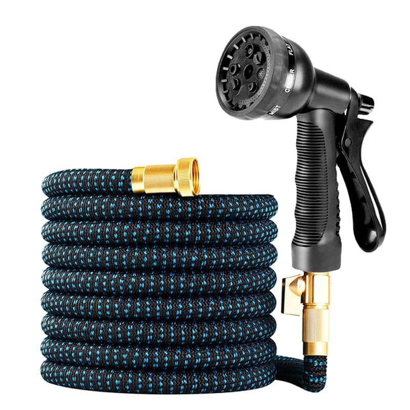 Pistola a spruzzo ad alta pressione con tubo dell'acqua retrattile Magic da 25FT/100FT, flessibile e adatta per il lavaggio dell'auto e l'irrigazione del giardino