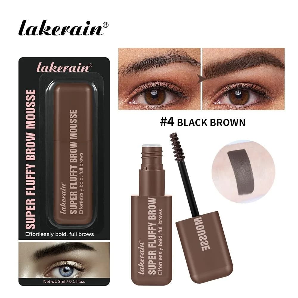 Superfluff Volumizing Brow Mousse Long Lasting High Color Rendering Tinted Eyebrow Mascara Gel Waterproof 3D Effect