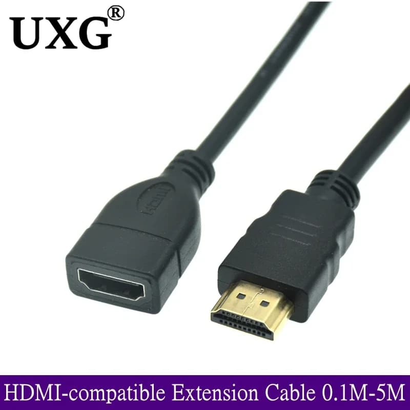 Cavo di prolunga compatibile HDMI Hdtv maschio a femmina 30cm 1m 2m 3m HDTV 4K 3D 2.0v HD TV LCD Laptop proiettore PS3