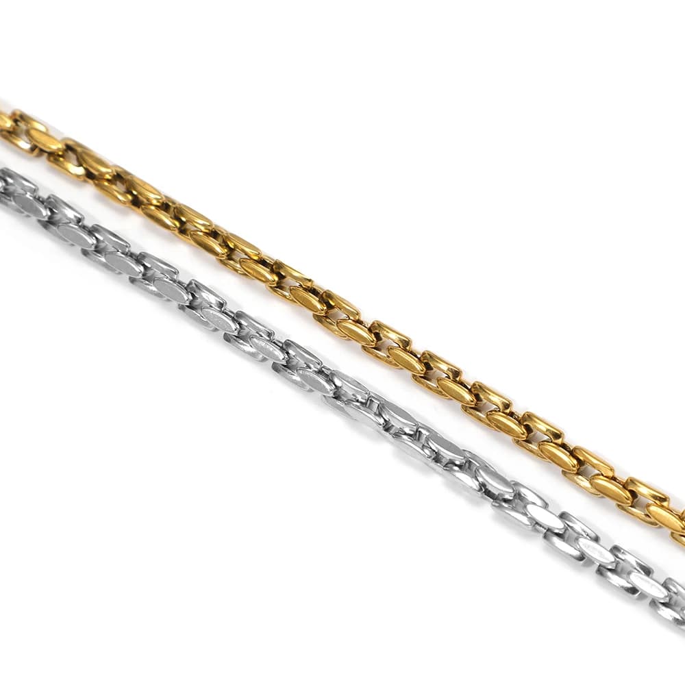 Catene a croce verticali in acciaio inossidabile 304 da 1 metro sfuse per gioielli hip-hop fai da te che realizzano accessori per braccialetti con collane alla clavicola