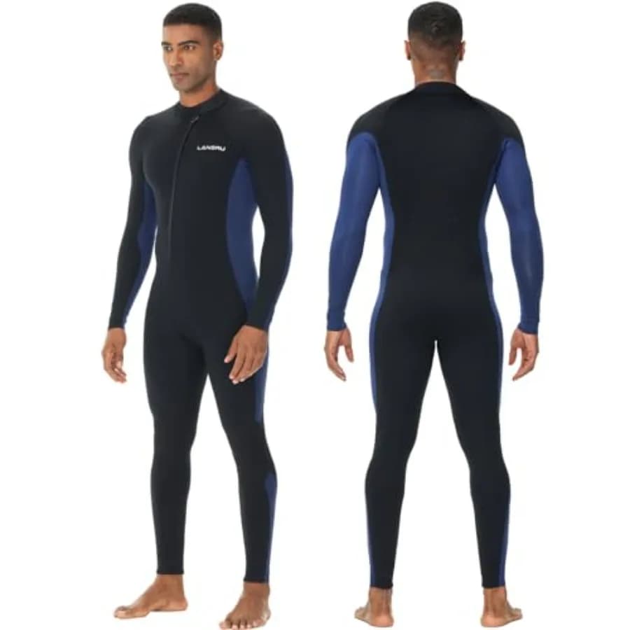 Muta Subacquea 5/4mm in Neoprene CR per Uomo e Donna Nera/Grigia, Protezione Termica per Acque Fredde, Zip Frontale, Ideale per Surf, Snorkeling, Immersioni