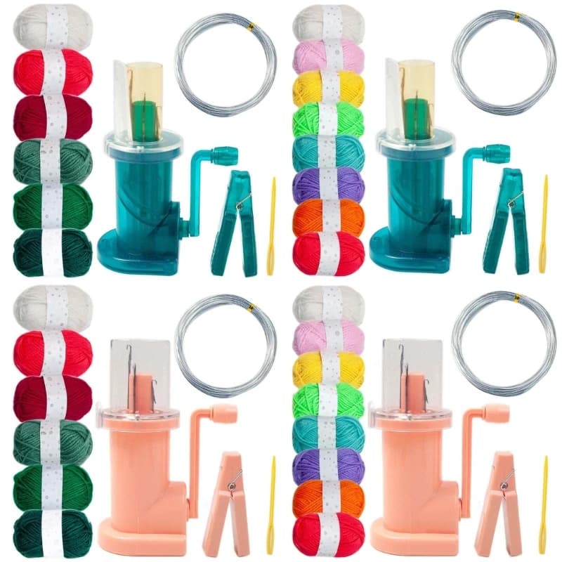 Y3NA Embellish-knitting machine Hand Knit Loom Rope Thread Weave Tool Spool Tricotin Machine Spool Knitter Sewing Accessories
