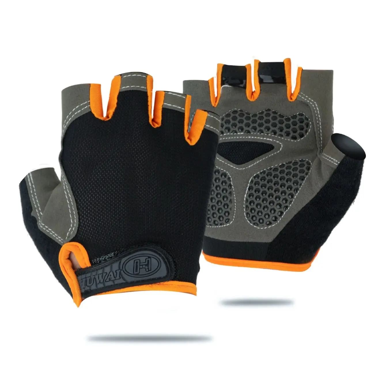 1 pair of breathable cycling gloves anti-slip half finger bicycle gloves Mtb road protection solar shock protection fitness bicycle gloves