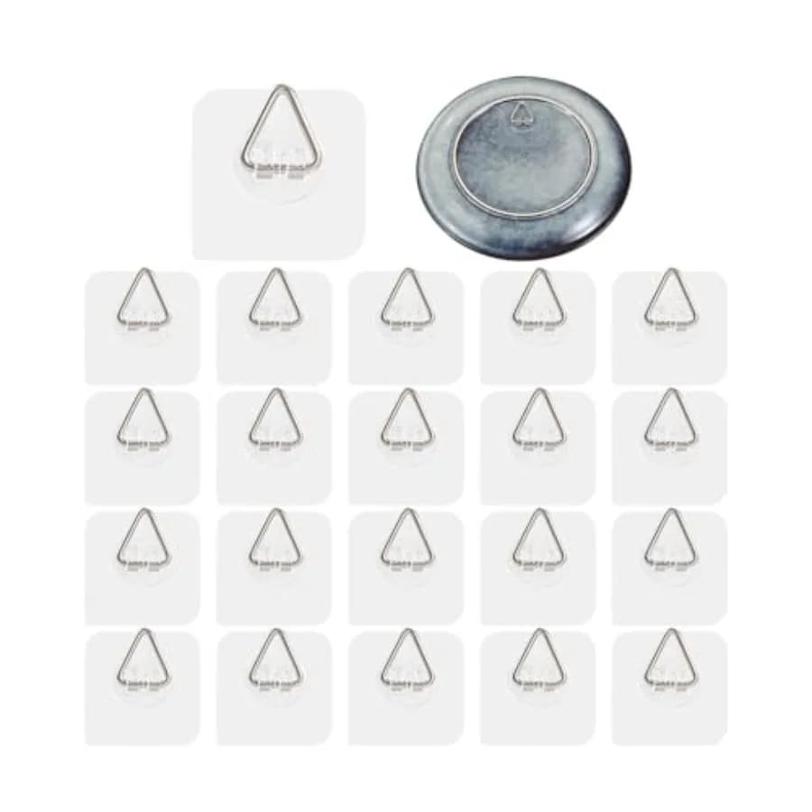 Wall Plate Hangers for Display - Invisible Adhesive Picture Hangers for Wall - Ideal for Hanging Decorative Plates Photo Frames
