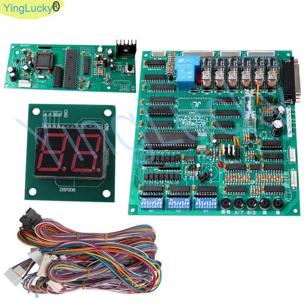 Scheda da gioco artiglio TAIWAN Scheda madre PCB verde con cablaggio Display Gru Distributore automatico Flipper Giocattolo Artiglio Parti fai da te