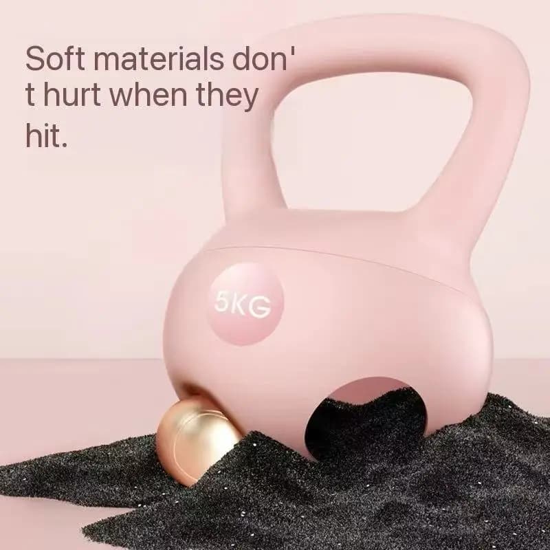 Kettlebell Soft Heron Set - 6kg, Durable, Ecological, Portals, PVC+Red Steel for Universal Use, for Swing and Abdominal Slimming