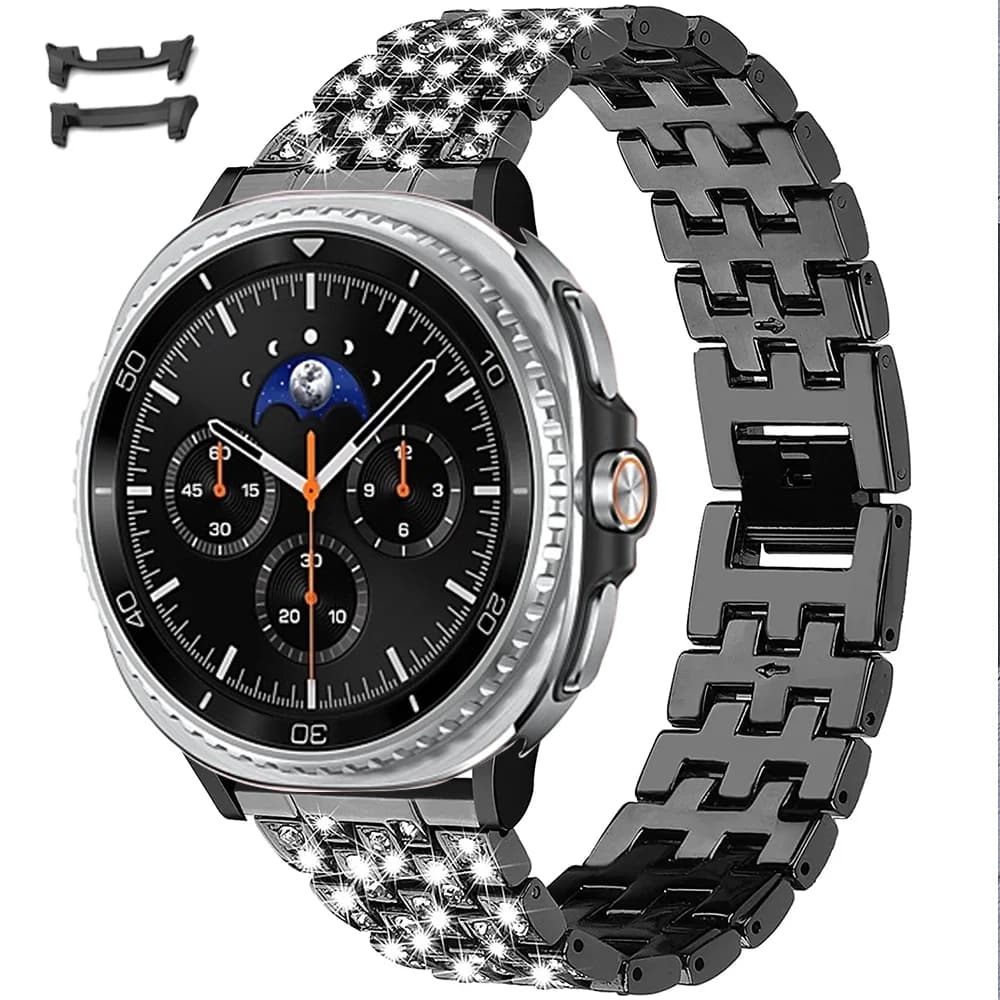 luxurious Diamond Band for Samsung Galaxy Watch 8 strap 40mm 44mm Sturdy stainless steel bracelet correa galaxy watch 8 classic