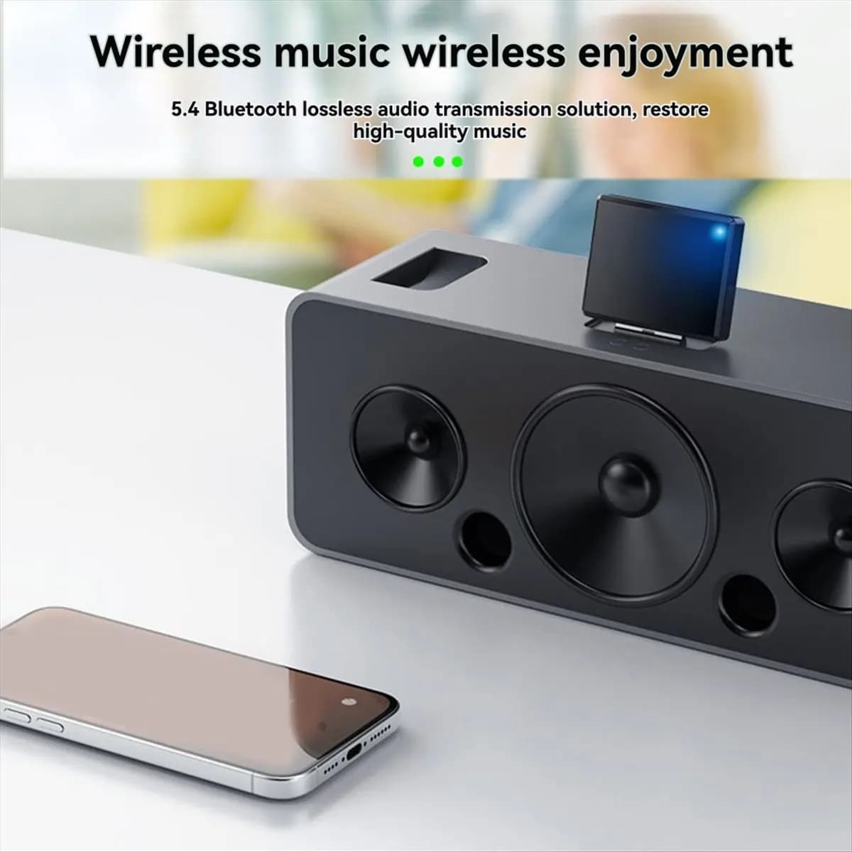 fine Bluetooth 5.4 Audio Receiver for IPhone IPod 30-Pin Wireless Music Adapter, A2DP Stereo, for 30-Pin Docking Stations