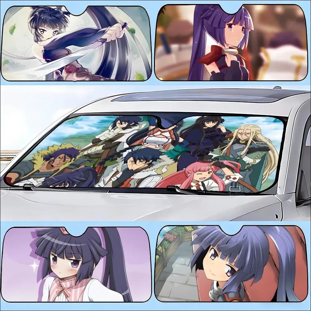 Parasole per auto, copertura protettiva per parabrezza anteriore, visiera solare per auto, protezione UV A-Log Horizon