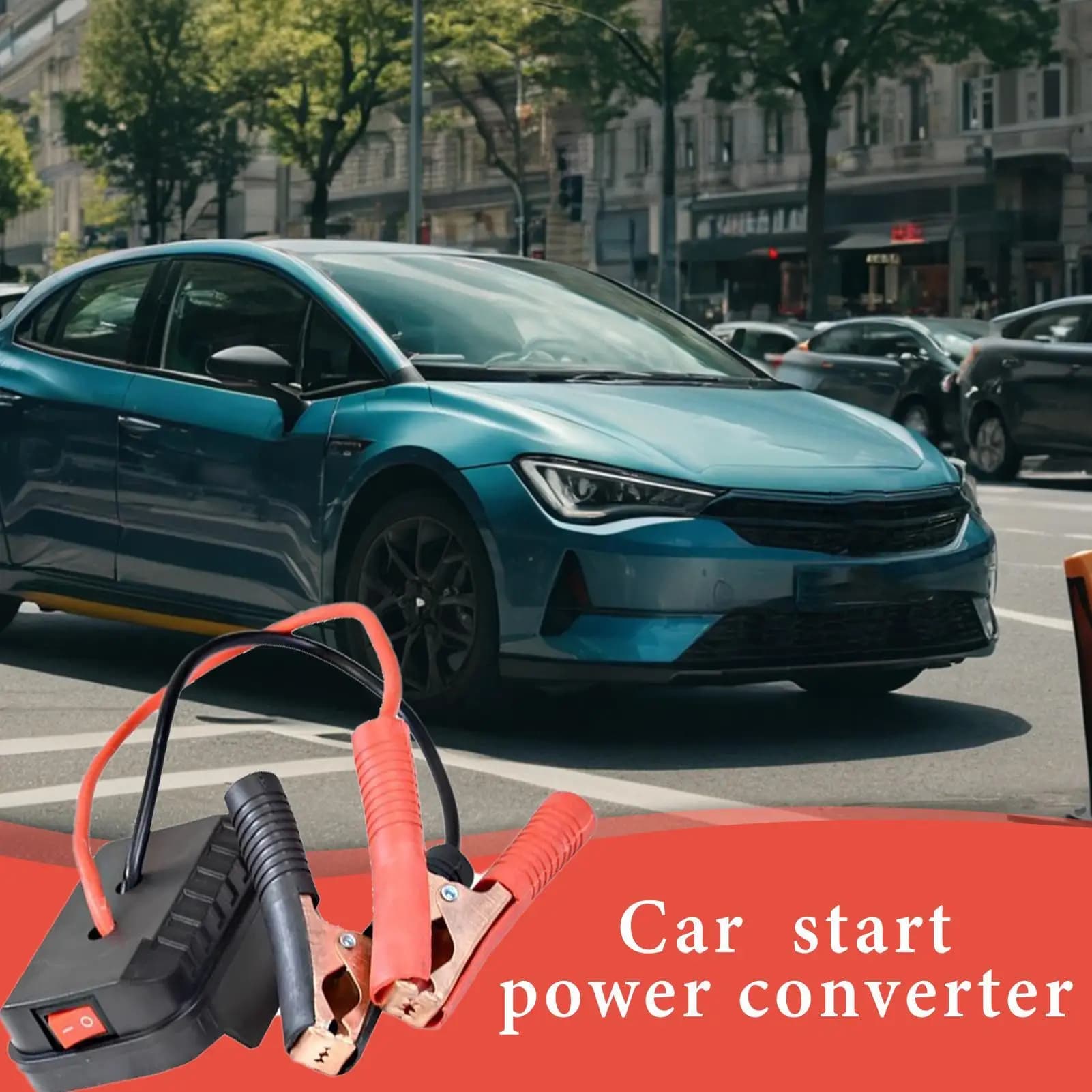 Avviatore di emergenza per batteria per auto portatile 2 batterie USB Caricatore convertitore per scatola di ponticello per batteria al litio a ricarica rapida
