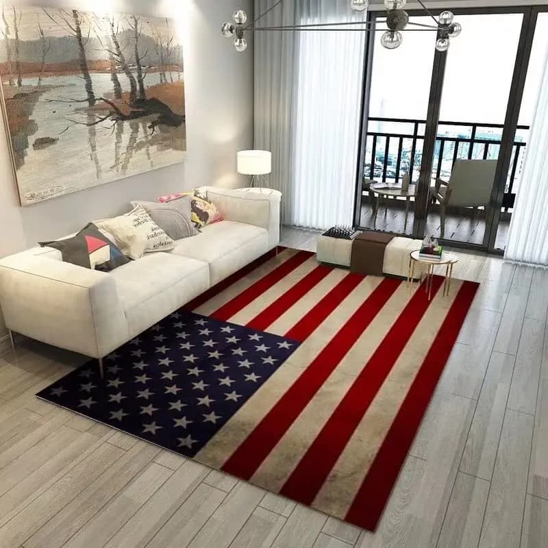 U.S. flag carpet for living room anti-slip carpet USA adult yoga mats bedroom dorm bathroom Decor carpet bedside mat