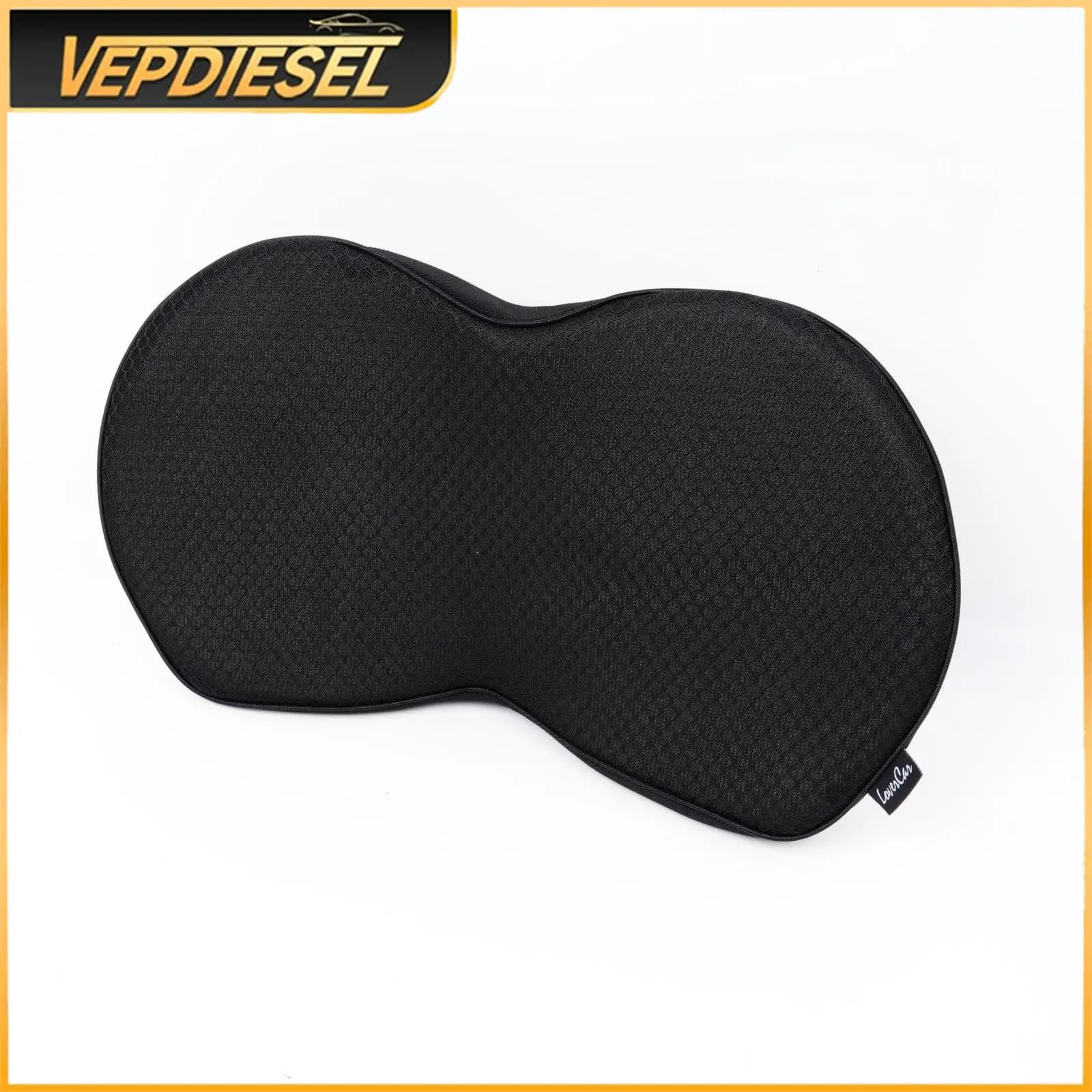 Cuscino per seggiolino auto 2 in 1 Supporto per cuscino lombare in memory foam universale Cuscino comfort antiscivolo traspirante per cuscino per auto conducente