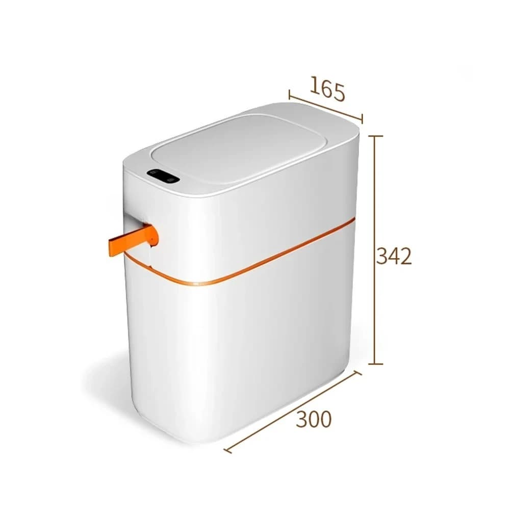 Cestino intelligente con sensore di movimento, impermeabile IPX5, automatico, per bagno, camera da letto, casa, ufficio, inodore.