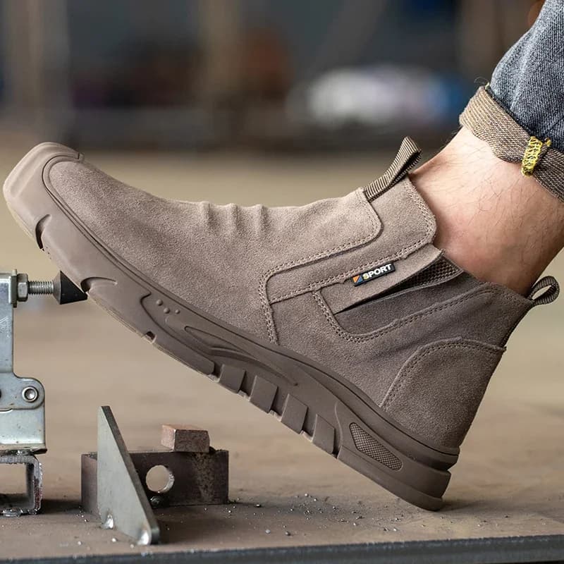 Stivali da lavoro con puntale in acciaio Scarpe da lavoro antiforatura per uomoScarpe da lavoro indistruttibili Scarpe da lavoro all'aperto Stivali antinfortunistici per uomo