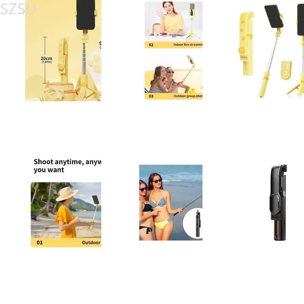 Stichie Selfie Stichie Szsu Tripod Compatibile con remoto Selfie Wireless