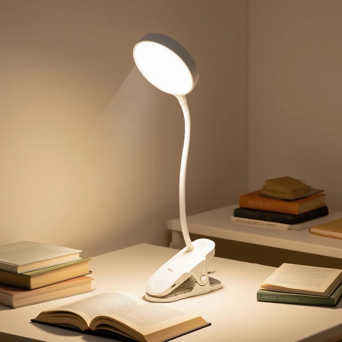 Lampada da scrivania a LED con morsetto, lampada da scrivania per architetto per ufficio domestico con illuminazione atmosferica, tre modalità di illuminazione