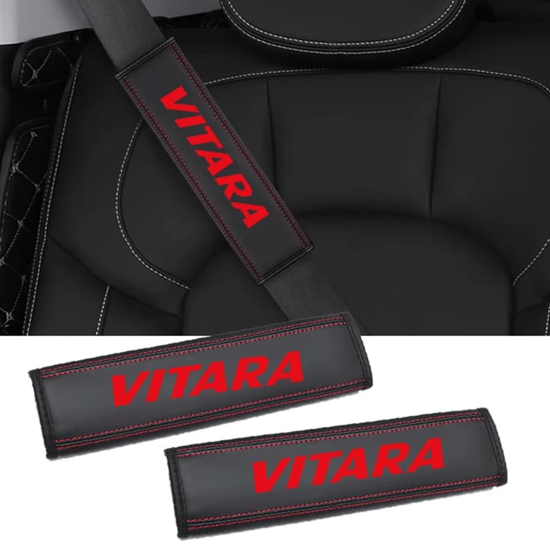 2 pcs for Vitara Logo 2025 universal protection for car safety belt cover for safety belt cover for inner shoulder strap