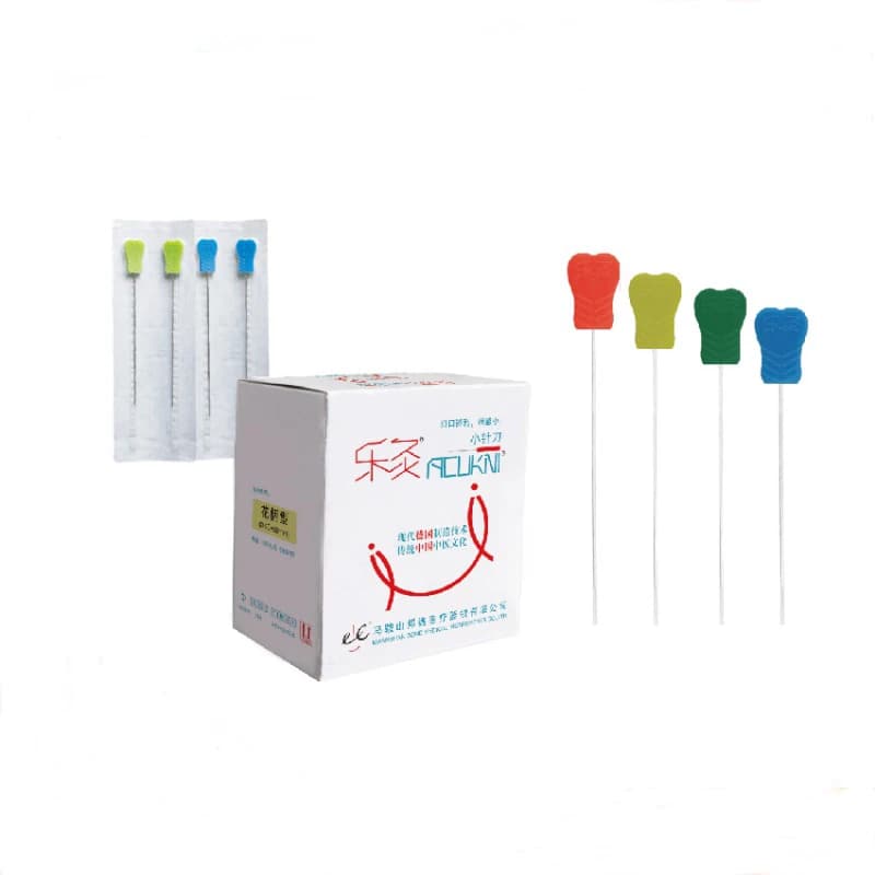 Super Small Knife Shape Acupuncture Needles Plastic Handle 50pcs/box Disposable Sterile Small Knife Needles