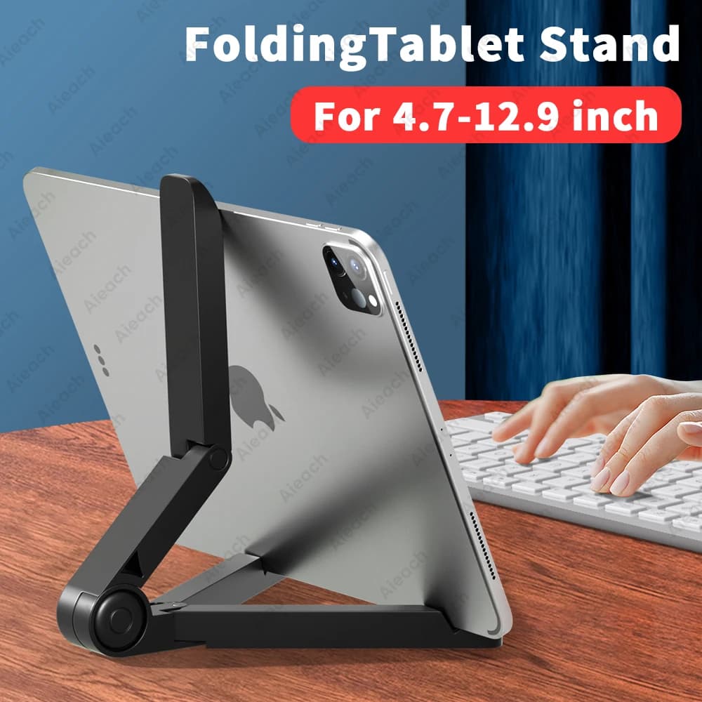 Adjustable Foldable Portable Tablet Phone Stand Holder For 7-12 Inch Tablet Smartphone Desktop Bracket