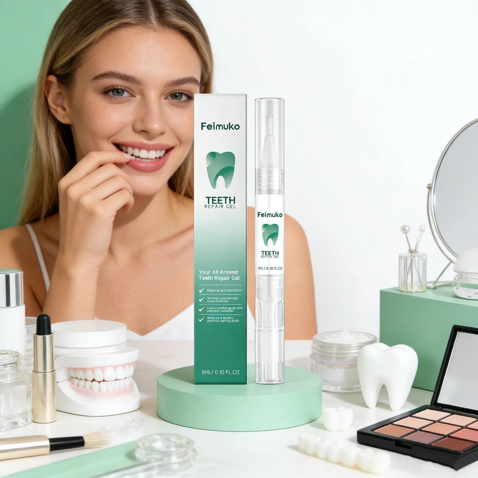 Siero Gel Repair Multifunction Dentale, Calm Inflators and Irritations, Stop Bloody, Oral Care, Mini Gel Levigating Portable for Tooths