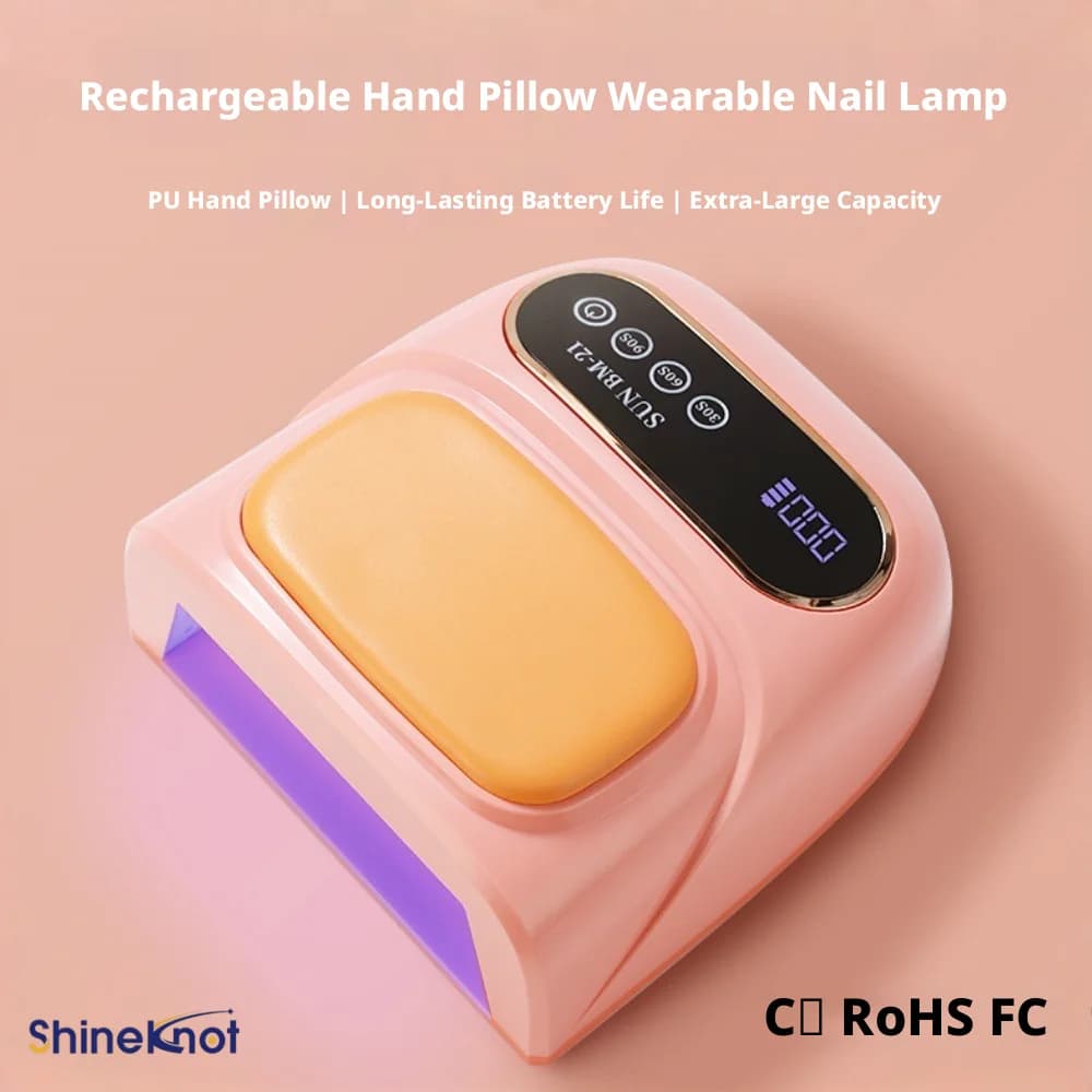 SHINEKNOT Rechargeable Hand-Rest Nail Lamp Large Capacity Long Battery Life LED Gel Polish Intelligent Sensing UV Curing Lamp