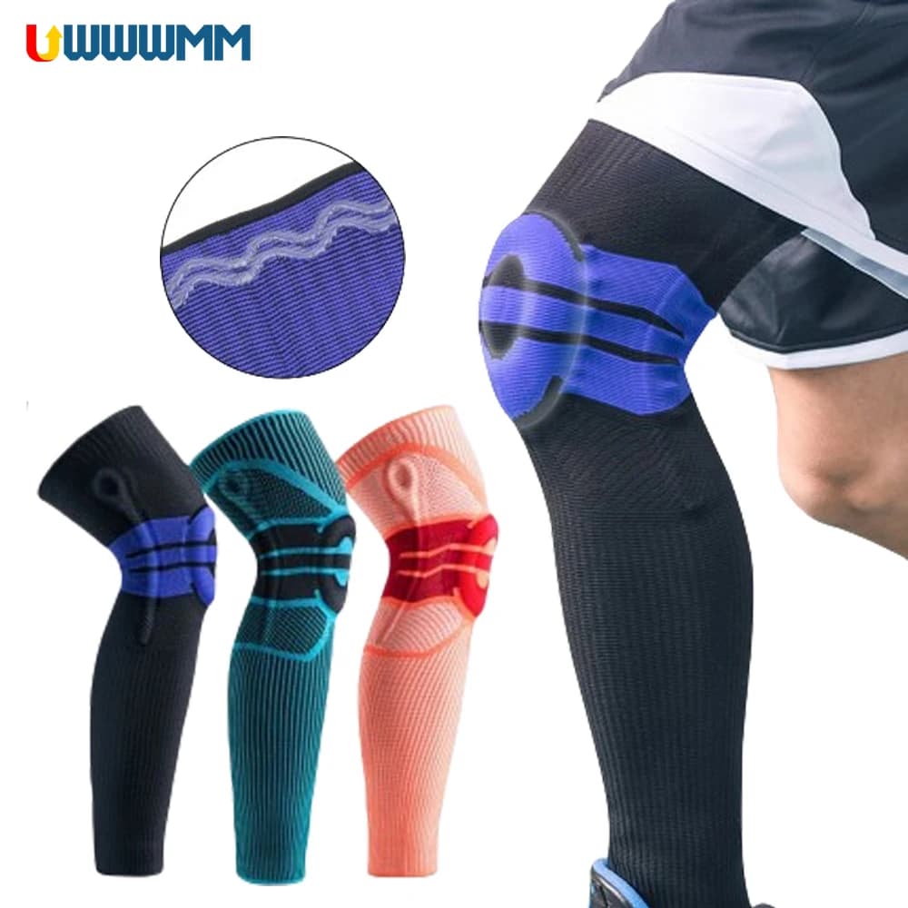 1 pz supporto per ginocchio manica a compressione donna uomo proteggere rotula ginocchiera stabilizzatore menisco lacrima sport supporto per ginocchio in esecuzione