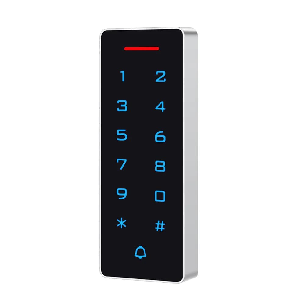 Tastiera di controllo accessi esterna Sistema di apertura porta touch RFID EM4100 125KHz 13,56Mhz Lettore di schede MF elettronico per la sicurezza