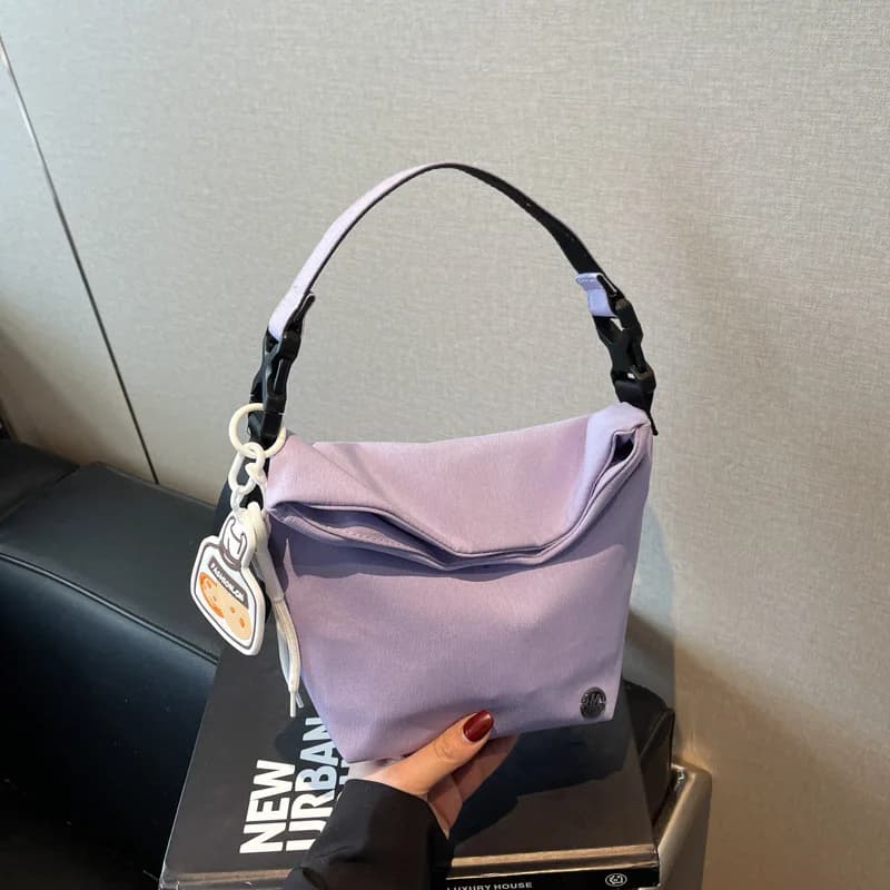 Borsa a Spalla Morbida da Donna Creativa Pieghevole con Manico Superiore, Stile Casual e Carino