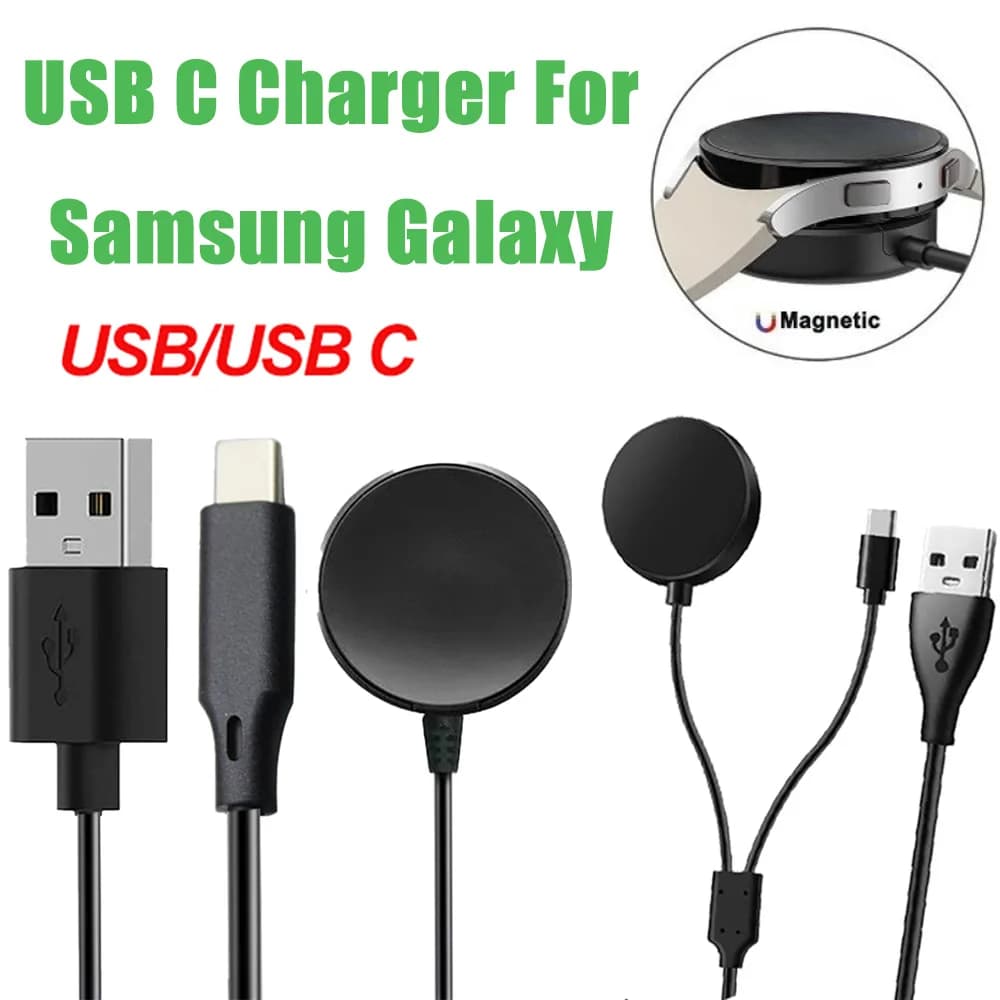 Caricatore USB C per Samsung Galaxy Watch 4 6 Classic 43mm 47mm 46mm 42mm/Galaxy Watch 3 4 5 6 Cavo di ricarica per Samsung Galaxy W
