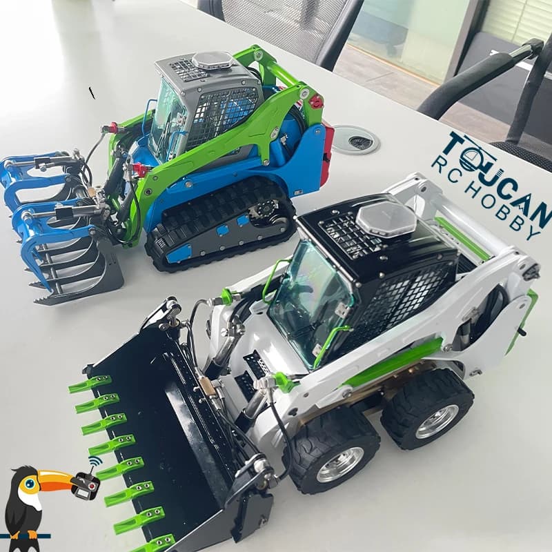 Disponibile LESU 1/14 Caricatore idraulico RC Ruota metallica Auto Skid-Steer Aoue-LT5 Parti cingolate Non verniciato KIT smontato Camion audio