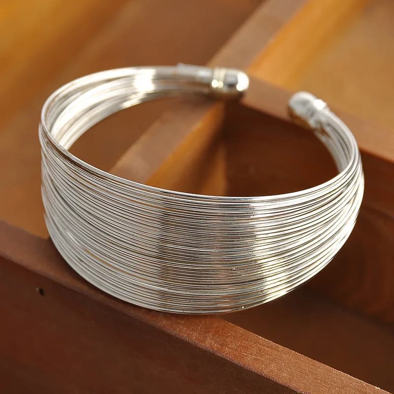 Creative Collection Hand Accessories Metal Wire Fashion Bracelet Multi layer Bracelet Showcases Personalized Trendy Handmade DIY