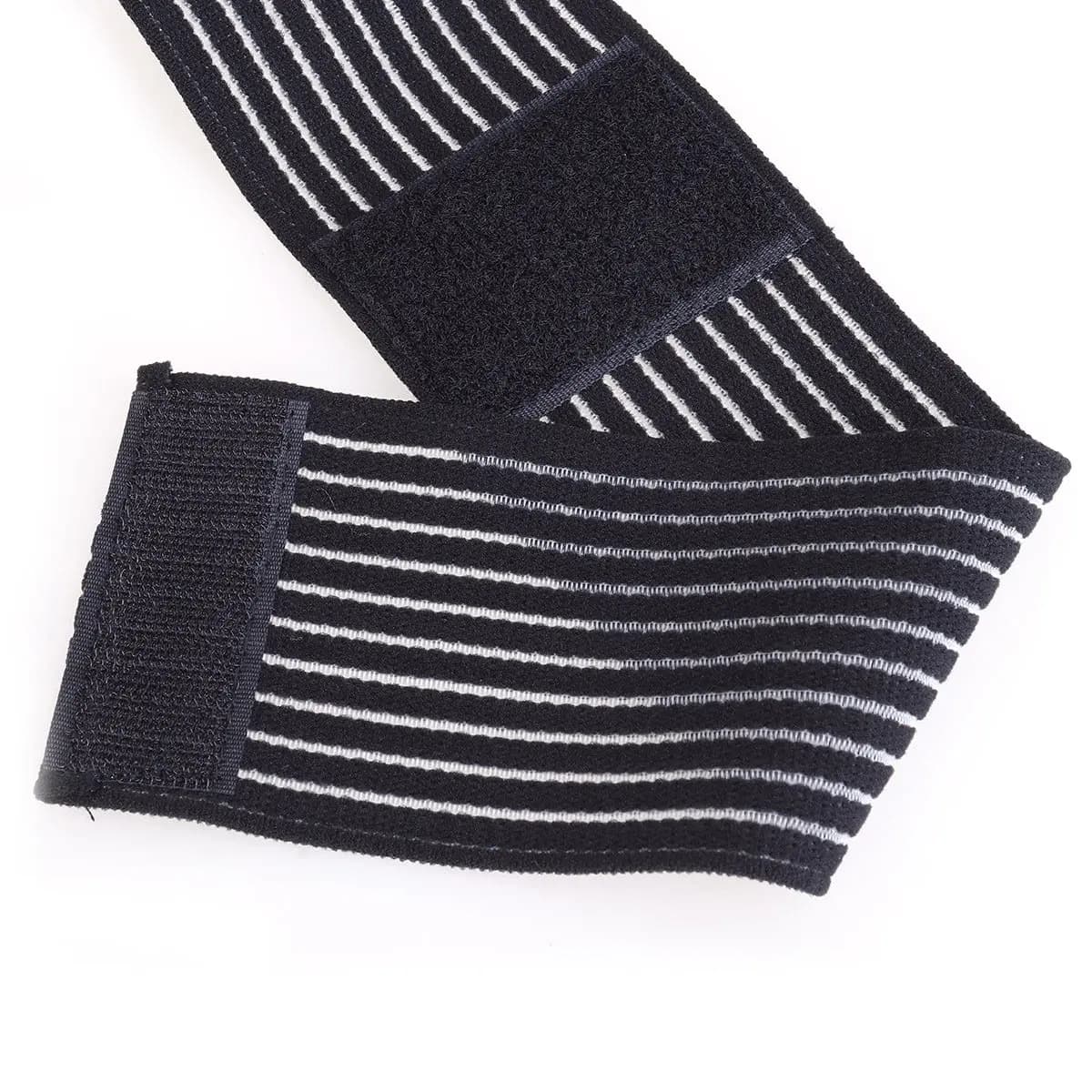 Supporto Elastico Traspirante Nero per Caviglia, Fascia di Sostegno per Corsa, Esercizio, Sport, Sollievo dal Dolore, Prevenzione degli Allentamenti, Antiscivolo