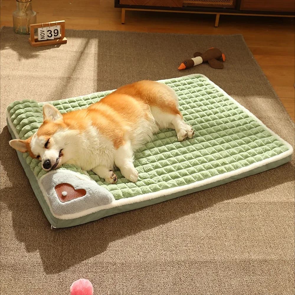 Nido per animali domestici rimovibile lavabile, tappeto caldo, lussuoso divano per cani di piccola e media taglia, letto scozzese per cani e gatti