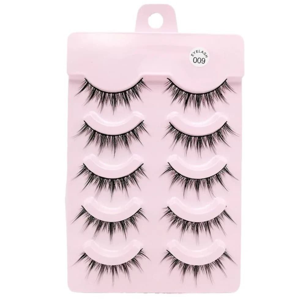 Ciglia Finte Trendy Nere Effetto Fox Eye Curvatura C 10-14MM Extension Ciglia Fai-da-te Riutilizzabili Facili da Indossare Ciglia Finte per Feste