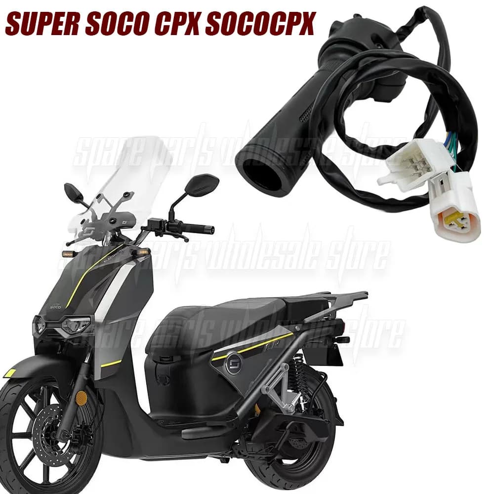 Pulsante interruttore acceleratore elettrico Super Soco CPX Parte maniglia originale per scooter e veicoli elettrici