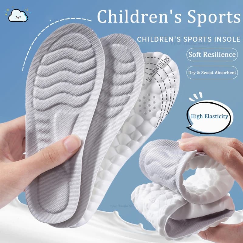 Solette Sportive per Bambini, Solette Super Morbide Traspiranti con Supporto Arco Plantare, Cuscinetti Ammortizzanti per Scarpe da Bambino