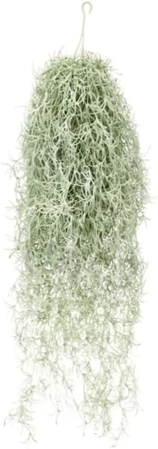 Piante ad aria artificiali floccate di Tillandsia 31 "Muschio spagnolo finto verde Argentina Vite Decorazione da appendere per giardino interno ed esterno per la casa