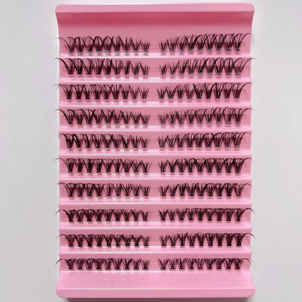 Visone 3D 8-16mm Effect Eyelashes, Large Volume, Soft Texture, Natural Appearance, Faux Eyelashes for Personal Makeup