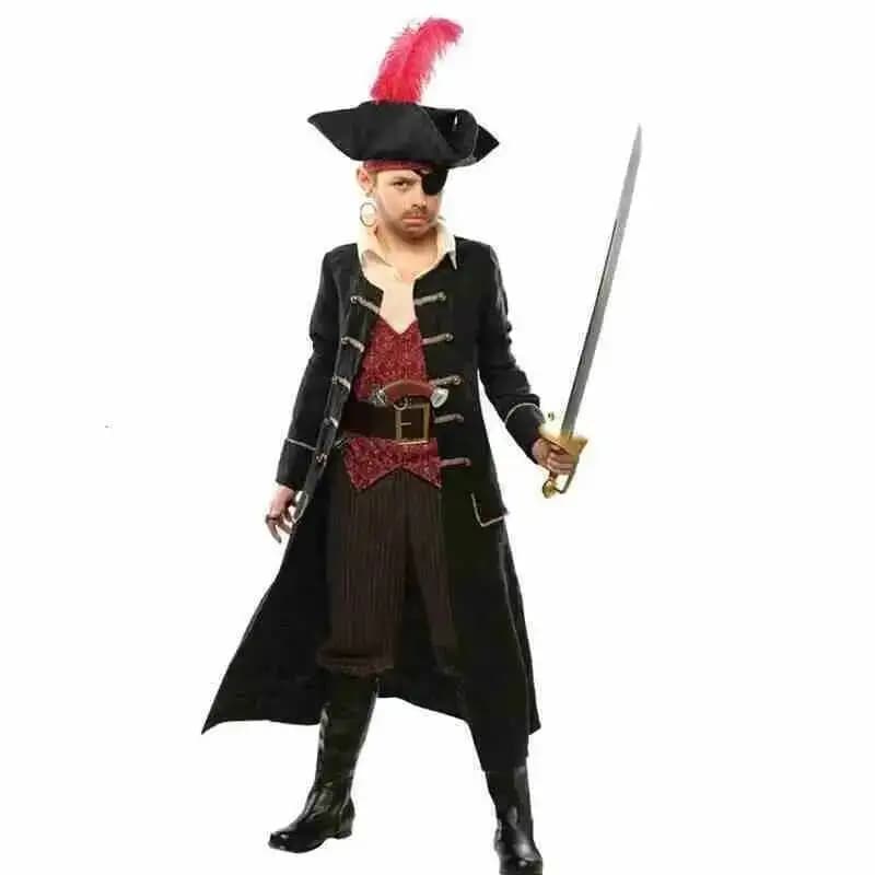 Kids Halloween pirate costume, Fret Jack cosplay, Caribbean carnival dress for kids