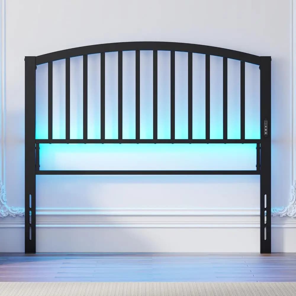 Solo tavola da gioco di dimensioni standard, tavola da gioco o letto di dimensioni standard con luce LED, porta USB e Type-C, controllo touch e remoto, tavola in metallo, robusta