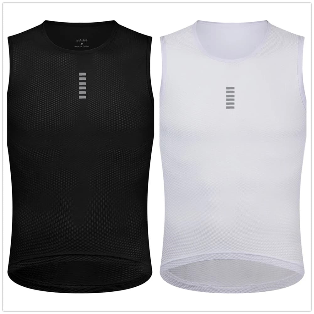 RFMTB Road Cycling Base Intimate Reflective Cycling Knit Sports vest Men's vest Fast drying elastic vest Road bike clothing