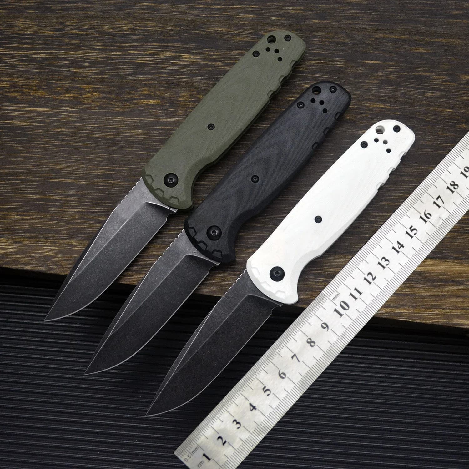 Folding knife Free Wolf FW-4300 with D2 59HRC Blade, G10 Handle, Ball Bearings, for Camping, Survival, Hunting and Kitchen